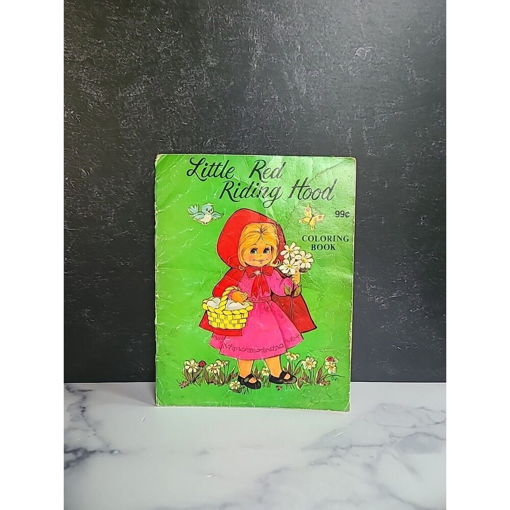 Little Red Riding Hood Coloring Book Vintage, READ